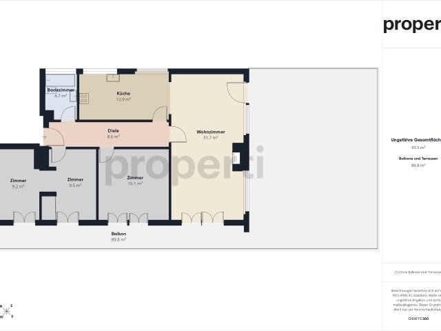 Apartment with 4.5 rooms for rent in Mels 94 m² | dreamo. Ch