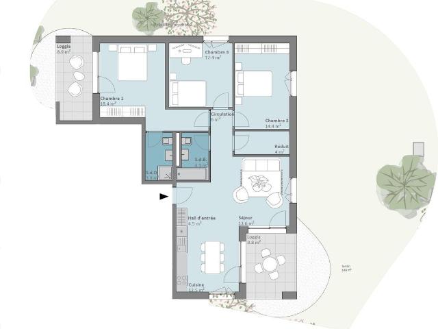 Apartment with 4.5 rooms on sale in Prilly 122 m² | dreamo. Ch