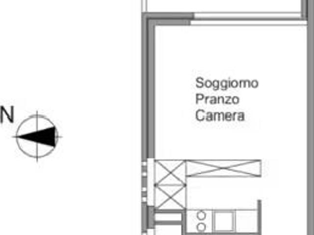 Apartment with 1 room for rent in Lugano 25 m² | dreamo. Ch
