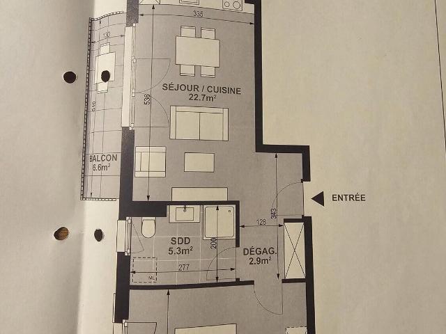 Apartment with 2.5 rooms for rent in Aumont 46 m² | dreamo. Ch