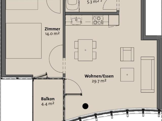 Apartment with 2.5 rooms for rent in Luzern 51 m² | dreamo. Ch