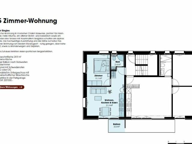 Apartment with 2.5 rooms on sale in Adelboden | dreamo. Ch