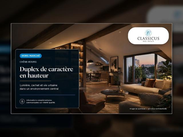 Apartment with 2.5 rooms on sale in Chêne Bourg 71 m² | dreamo. Ch