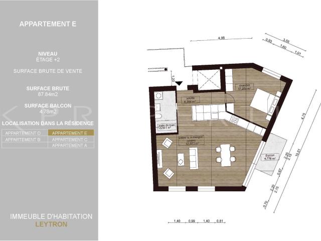 Apartment with 2.5 rooms on sale in Leytron 87 m² | dreamo. Ch