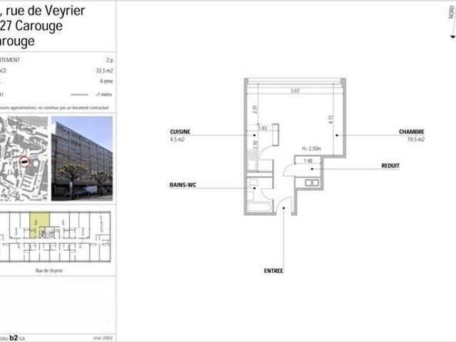 Apartment with 2 rooms for rent in Carouge Ref Veyrier 18 4 | dreamo. Ch