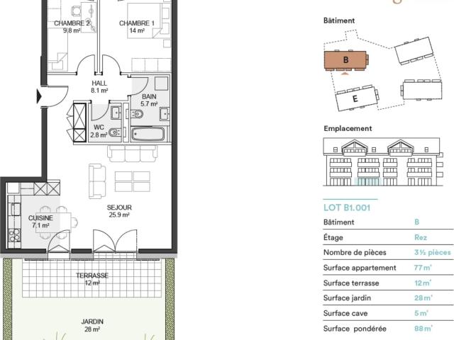 Apartment with 3.5 rooms on sale in Denges 88 m² | dreamo. Ch
