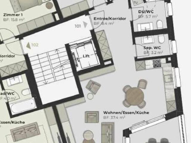 Apartment with 3.5 rooms on sale in Gossau ZH 86 m² | dreamo. Ch