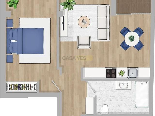 Apartment T1 in Paranhos, Porto