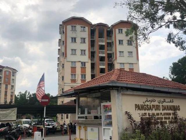 Apartment untuk Disewa Pangsapuri Danaumas Seksyen 7 Shah Alam