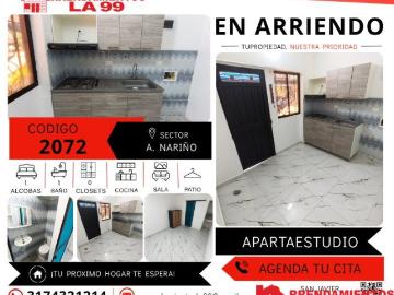 Apartaestudio en arriendo, Antonio narino