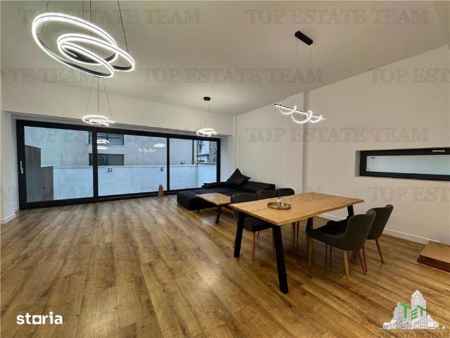 Apartament mobilat si utilat cu 3 camere de inchiriat + gradina 28mp i