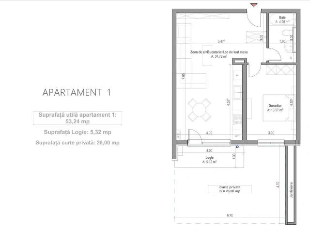 Apartament nou 2 camere via carmina