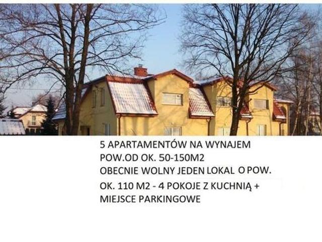 Apartament ok.110m2 4 pok. z kuchnią +miejsce parkingowe