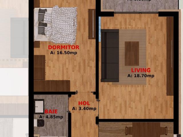 Apartament 2 camere. La 1,5 km de Buc. 3