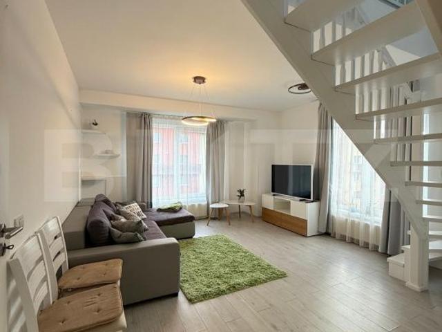 Apartament cu scara interioara cu loc parcare 104 mp + 3 terase | Sanp
