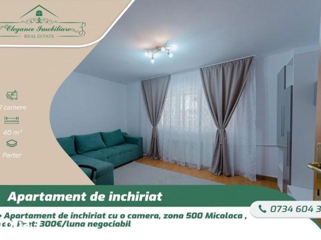 Apartament cu 1 camera, zona 500 Micalaca,Arad
