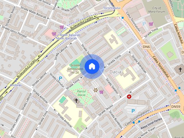 Apartament cu 2 camere de inchiriat, zona Dacia, Timisoara