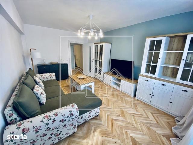 Apartament cu 3 camere si 2 bai mobilat si utilat modern Turnisor