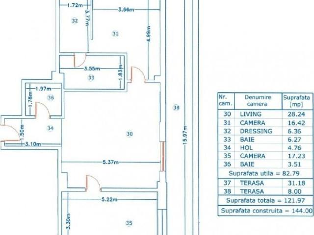 Apartament de inchiriat 2 camere zona Baneasa Ficusului, Bucuresti