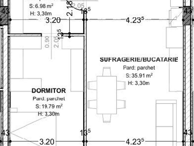 Apartament de Lux | 89,8 mp utili | 2 bai | Terasa 12 mp | Etaj 1