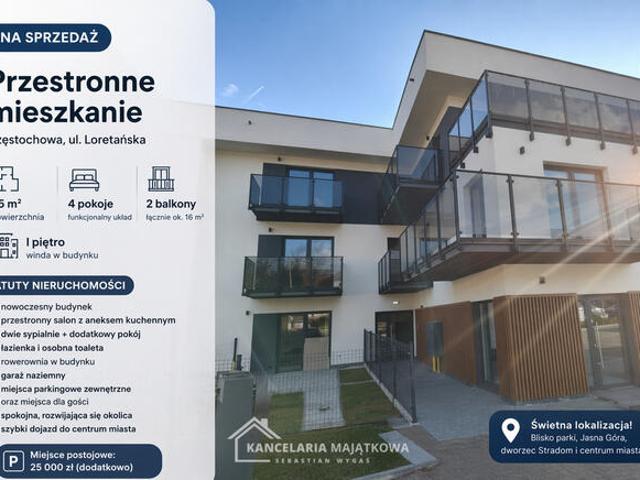 Apartament deweloperski Loretańska 85,23 m2