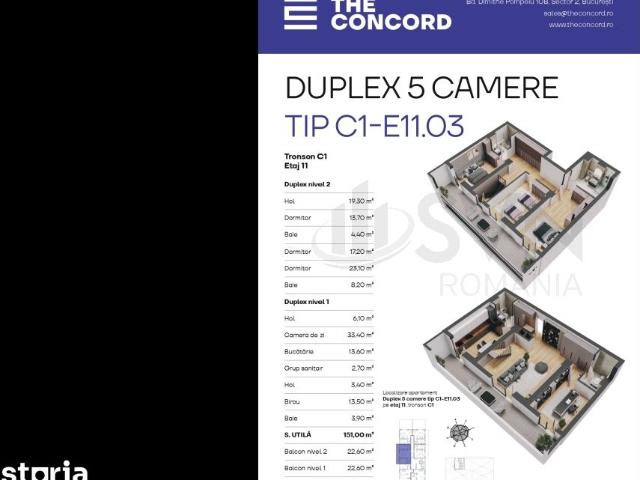 Apartament exclusivist tip duplex I 5 camere I Zona Aviatiei