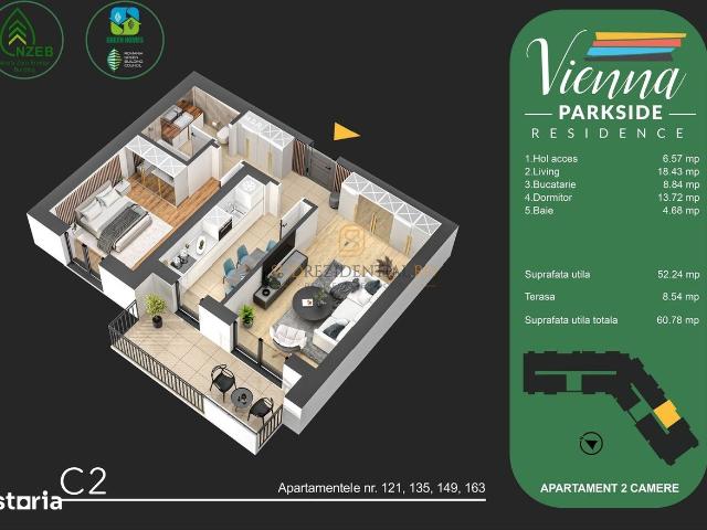 Apartament in bloc nou, stradal, 2 camere, finisaje moderne, Sector 4