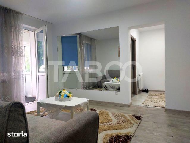 Apartament renovat recent 2 camere parter balcon zona Dioda Sibiu