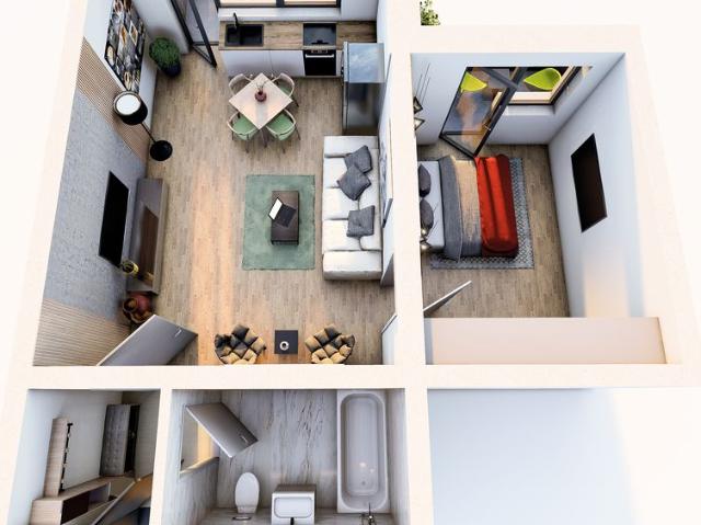Apartament tip studio, 46 mp, parter, Subcetate City 2, Dezvoltator