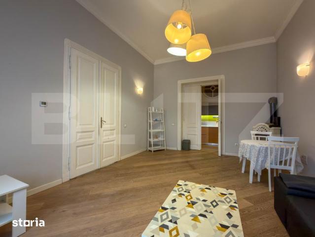 Apartament ultracentral, 65 metri patrati, mobilat si utilat