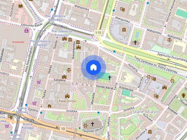 Apartament, wysoki standard, Stare Miasto, 50m, balkon