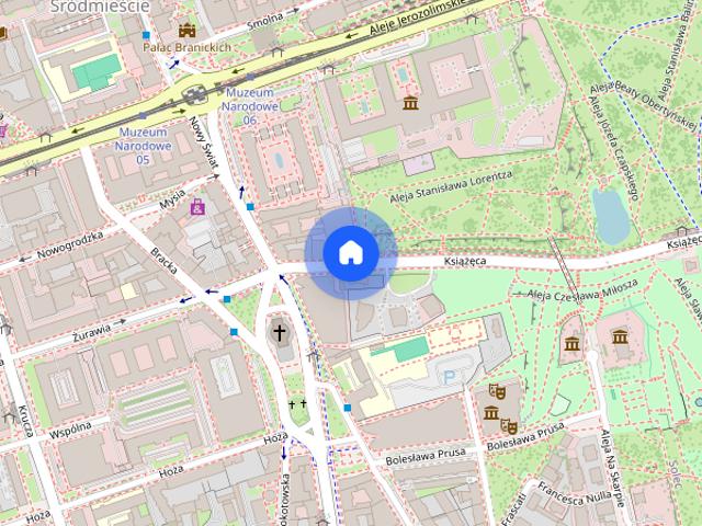 Apartament z balkonem, widok na park