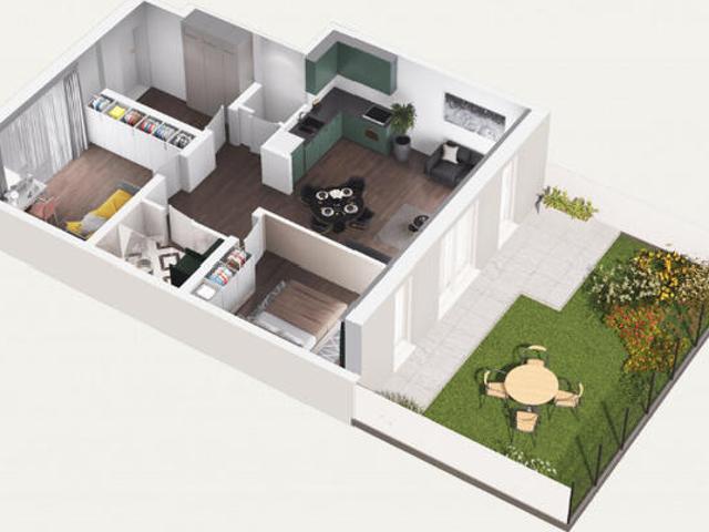 Apartament z ogródkiem 62,66 m2 &gt  ul. Sandomierska