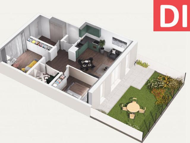 Apartament z ogródkiem 62,66 m2 &gt  ul. Sandomierska