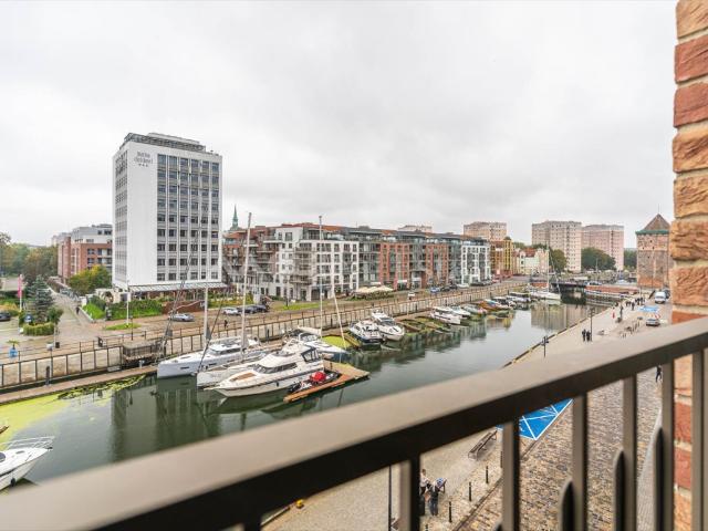 Apartament z widokiem na Motławę na Wyspie Spichrzów