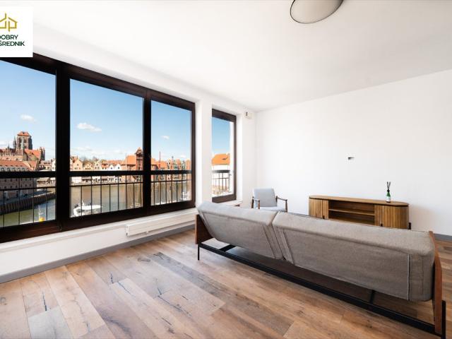 Apartament z panoramicznym widokiem na Motławę i Żuraw