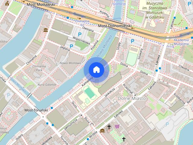 Apartament z widokiem na Motławę