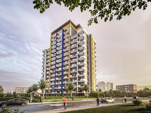 Apartament z widokiem na morze, basen i ogród – Mersin