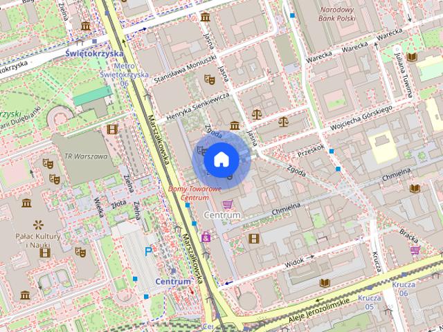 Apartament z widokiem na Pałac Kultury