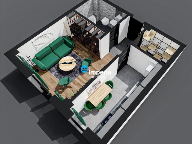 Apartament 1 cam D, Bl nou, 42 mp