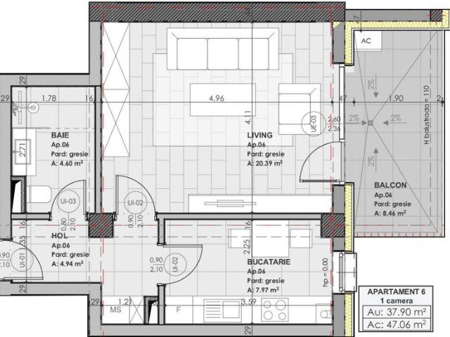 Apartament 1 camera, b home residence iasi, 78.812 + tva 9%