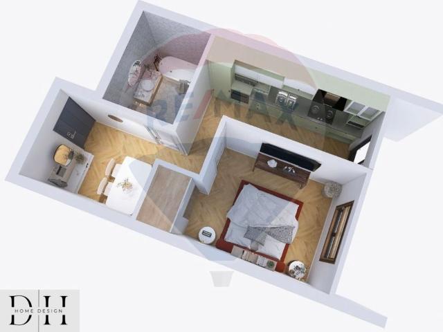 Apartament 1 camera vanzare in bloc de apartamente Bihor, Oradea, Oncea vezi locația pe hartă
