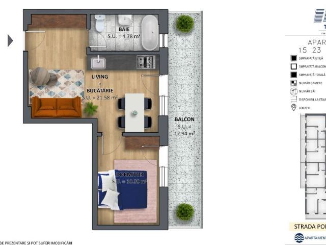 Apartament 23, prima linie cu vedere la mare, Costinesti Epava