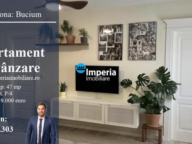 Apartament 2 cam, open space, de vanzare in zona Bucium Visan
