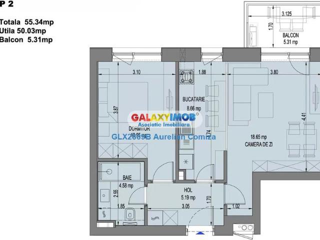 apartament 2 camere nemobilat nusco city/prima inchiriere
