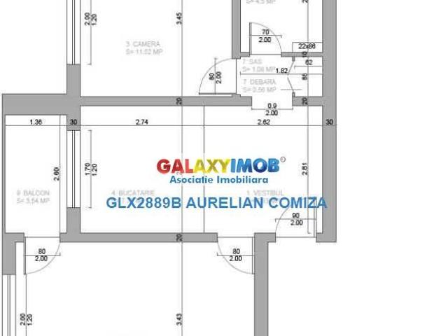 Apartament 2 camere Aviatiei, etaj 2/4