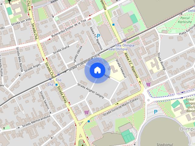 Apartament 2 camere de inchiriat, zona Olimpia Stadion