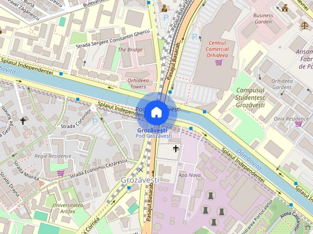 Apartament 2 camere de închiriat în 20th Residence, Splai, pod Ciurel