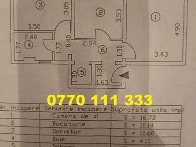 2 camere, apartament de vanzare Braila judet, Obor 9055 •