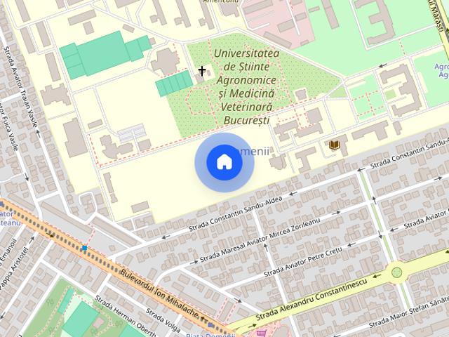 Apartament 2 camere Domenii/mobilat/utilat/parter